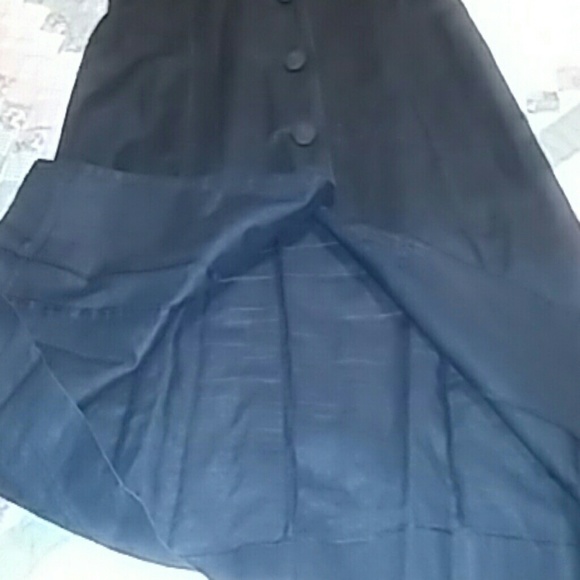 Susan Bennett Womens blackButton Down  Dress - Picture 5 of 5